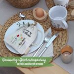 Ostern Leinensäckchen - 6er - Blümchen - Set 1 – Bild 3