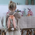 Ostern Rucksack Blumen pfirsichfarben – Bild 6