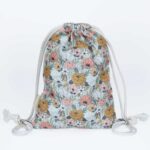 Ostern Rucksack Blumen grün – Bild 2