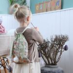 Ostern Rucksack Blumen grün – Bild 4