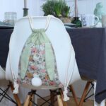 Ostern Rucksack Blumen grün – Bild 5