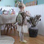 Ostern Rucksack Blumen grün – Bild 6