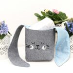 Osternest Stoff Ohren - Set 1 - Blau – Bild 2