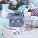 Osternest Stoff Ohren - Set 1 - Blau – Bild 3