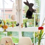 3 Osterhasen mit Seidenpapier  weiß schwarz grau - Set 04 – Bild 5