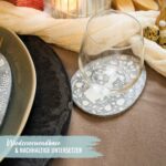 8 Osterglasuntersetzer Filzeier grau weiss - Set 03 – Bild 3