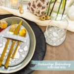 8 Osterglasuntersetzer Filzeier grau weiss - Set 03 – Bild 4