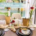 8 Osterglasuntersetzer Filzeier grau weiss - Set 03 – Bild 5