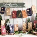 Adventskalender Tüten Set – gold bedruckt – Bild 2