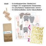 Katzen Adventskalender zum Basteln – vorgestanzt – Bild 2