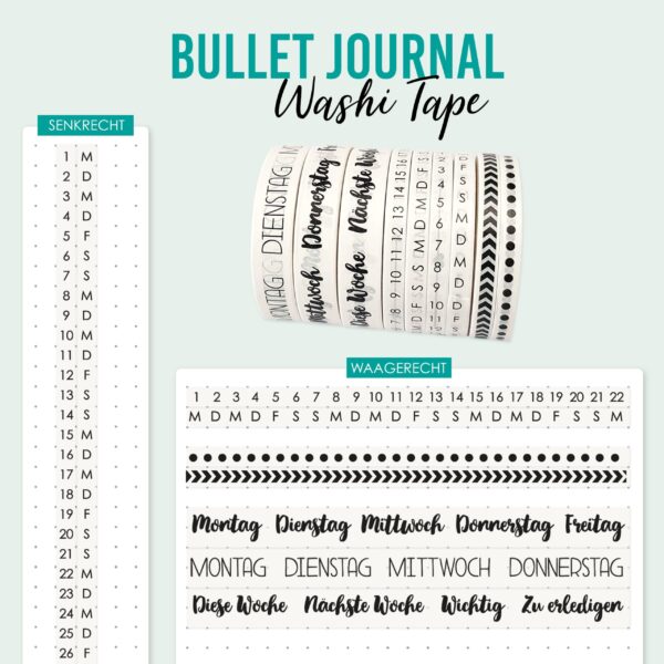 9 Washi Tapes für dein Bullet Journal