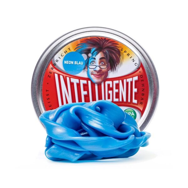 Intelligente Knete Neon Blau (nachtleuchtend)