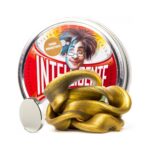 Intelligente Knete ferromagnetisch +Super- Magnet (gold)