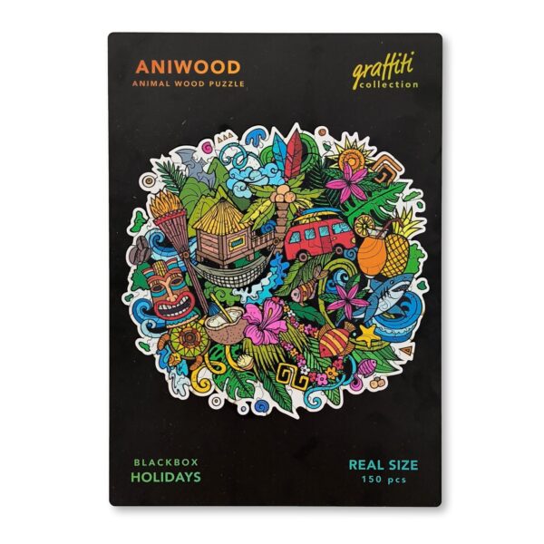 Aniwood Puzzle Motiv Graffiti Ferien (M)