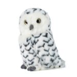 LIVING NATURE Schneeeule mit drehbarem Kopf
