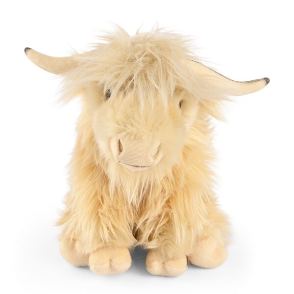 LIVING NATURE Hochland Kuh Weiss mit Sound