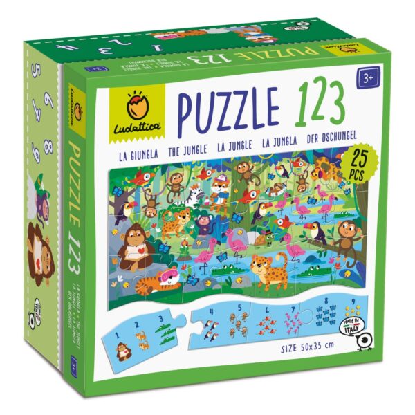 123 Puzzeln und Lernen - Dschungel