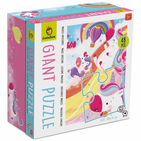 Giant Puzzle - Magische Einhörner (48 Teile)