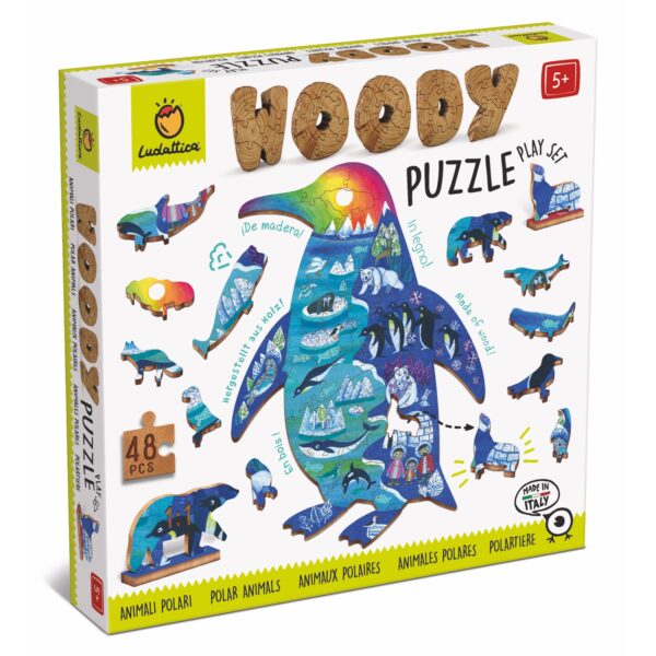 WOODY Puzzle - Holzpuzzle Polartiere