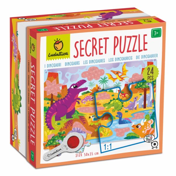 Secret Puzzle - Dinosaurier (24 Teile)