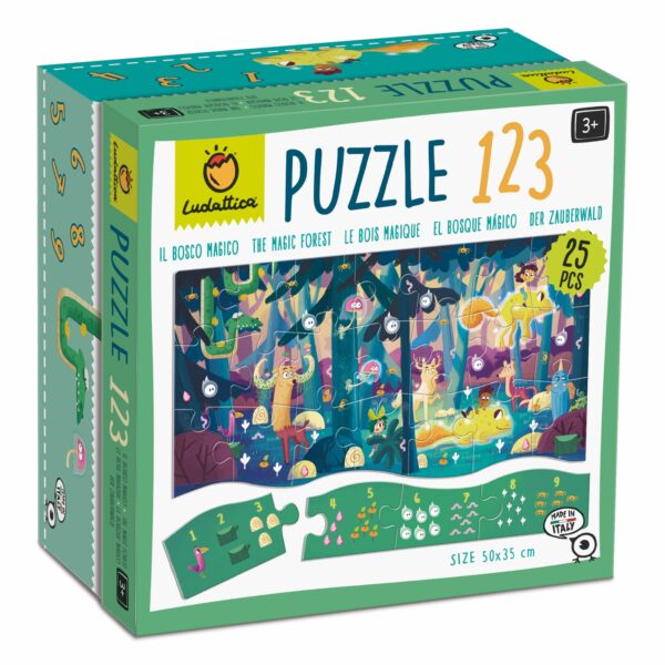 123 Puzzeln und Lernen - Wald