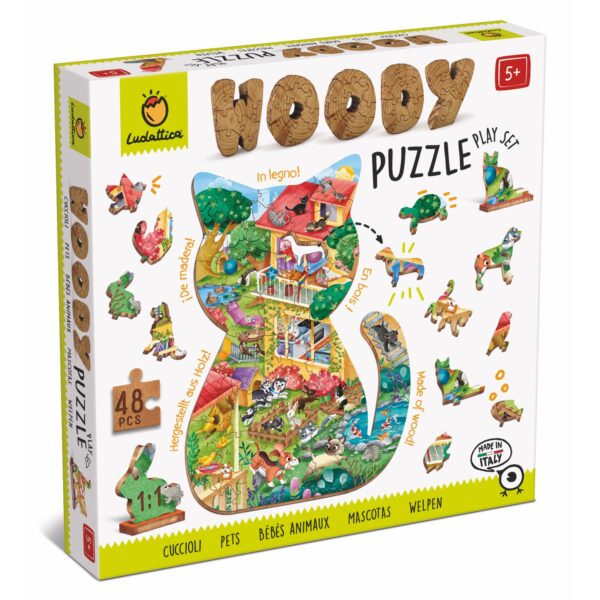 WOODY Puzzle - Holzpuzzle Haustiere