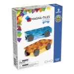 Magna-Tiles® Cars 2-Piece Expansion Set: Blue & O