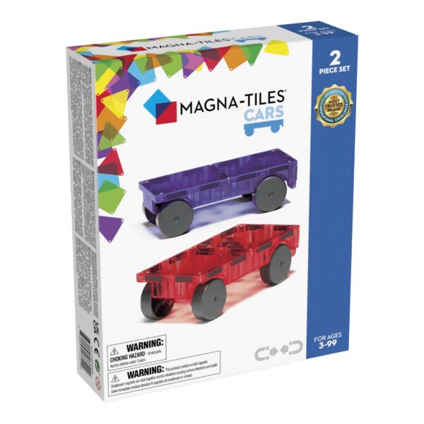 Magna-Tiles® Cars 2-Piece Expansion Set: Purple &