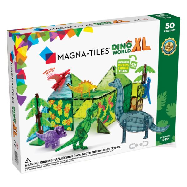 Magna-Tiles® Dino World XL Set (50-teilig)