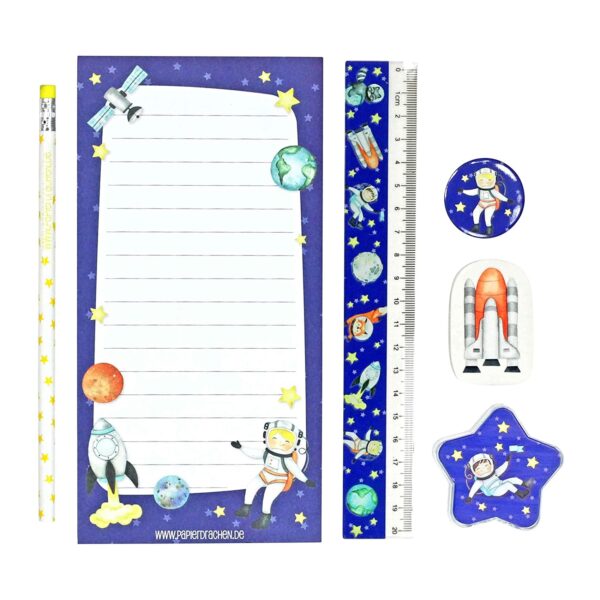 6-teiliges Schreibset - Astronaut