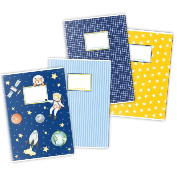 Schulhefte 4er Set DIN A4  - Astronaut (VE 4)