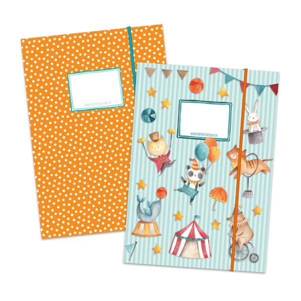 Schulmappe 2er Set DIN A4 - Zirkus (VE 4)