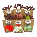Adventskalender Rentiere – rot