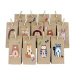 Adventskalender Waldtiere zum Aufkleben