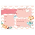 12 Einladungskarten zum Geburtstag – Ballerina – Bild 4