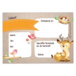 12 Einladungskarten zum Geburtstag – Waldtiere – Bild 4