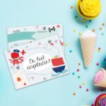 12 Einladungskarten zum Geburtstag – Pirat – Bild 5