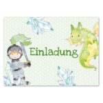 12 Einladungskarten zum Geburtstag – Ritter – Bild 3