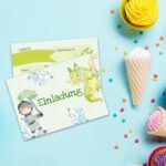 12 Einladungskarten zum Geburtstag – Ritter – Bild 5