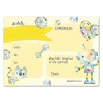 12 Einladungskarten zum Geburtstag - Roboter – Bild 4