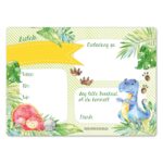 12 Einladungskarten zum Geburtstag – Dinos – Bild 4