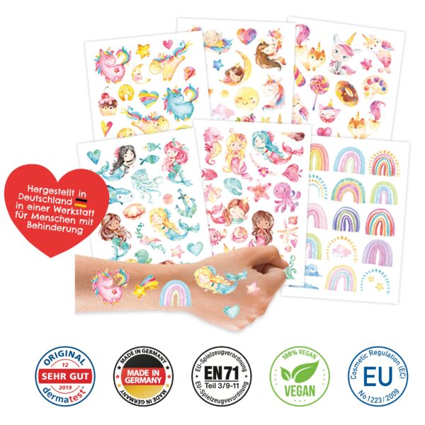 Kindertattoos &ndash; Meerjungfrau