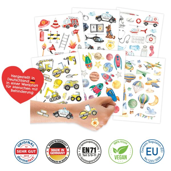 Kindertattoos – Berufe
