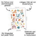Kindertattoos – Bunter Mix – Bild 5