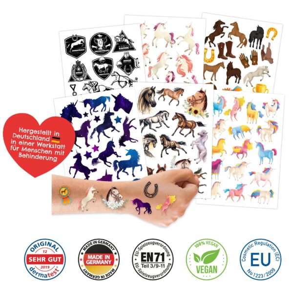 Kindertattoos – Pferde