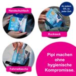 Notfall Einweg-Toilette für Frauen und Männer 3er-Pack – Bild 2