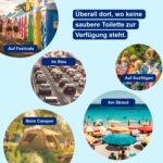 Notfall Einweg-Toilette für Frauen und Männer 3er-Pack – Bild 4