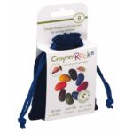 Crayon Rocks in blauem Samtbeutel (8 Farben) – Bild 2