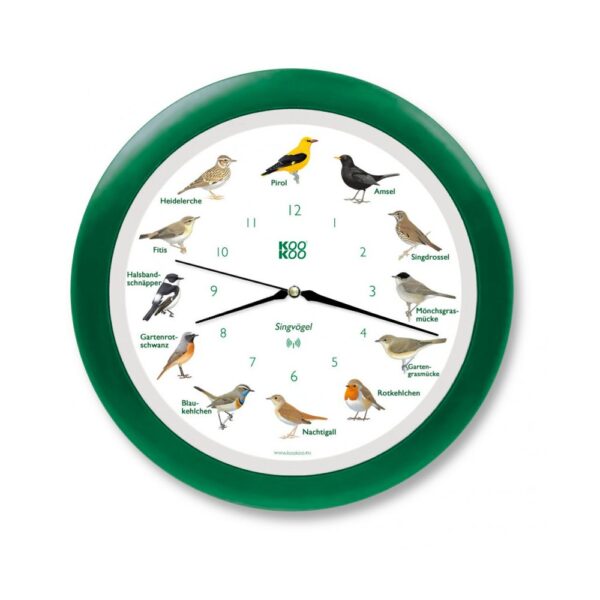 Singvögel Grün RC-Funkquarzwerk