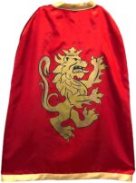 Edler Ritter Umhang Löwe Rot/Gold